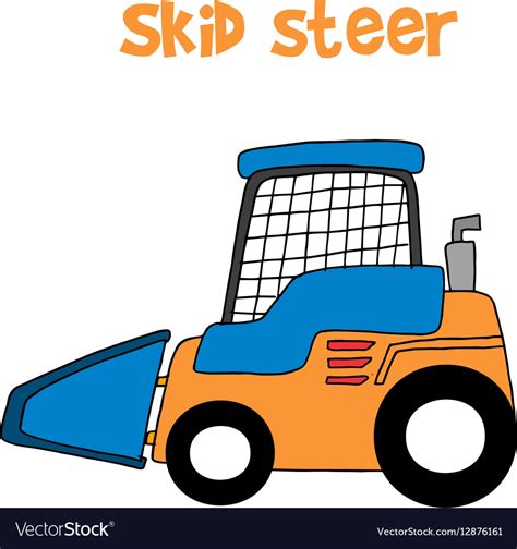 man working skid steer cartoon|skid steer clip art.